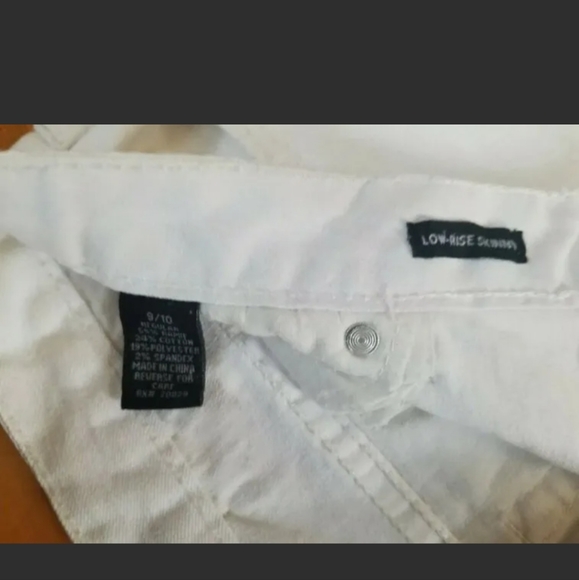 Rue 21 Women's White Jeans Size 9/10 Skinny/Slim - Picture 7 of 9